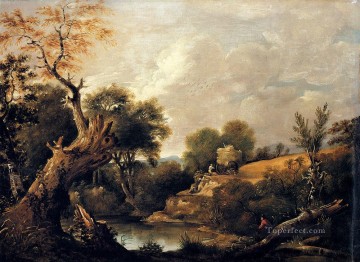 Juan Constable Painting - El campo de la cosecha Romántico John Constable